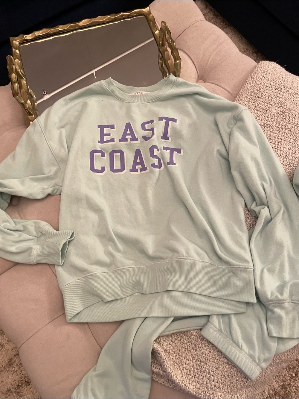 P.J. Salvage Mint Green Pullover Sweatshirt and lounge pants (NWOT)